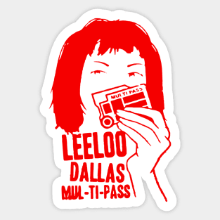 Leeloo Dallas The Fifth Element Sticker